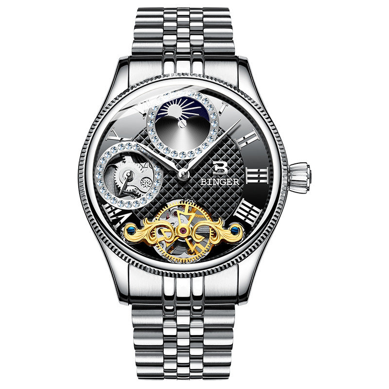 Noir Regalia Imperial Skeleton – Automatic Mechanical Luxury Watch
