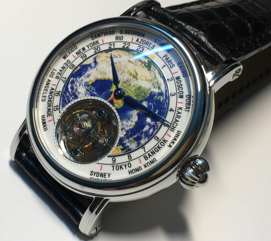 Noir Regalia Celestial Tourbillon – 3D Globe Limited Edition Luxury Watch