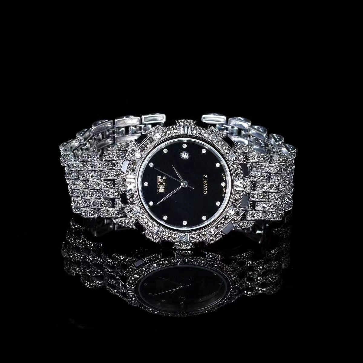 Noir Regalia Imperial Royale – Obsidian Black & Celestial White Dial