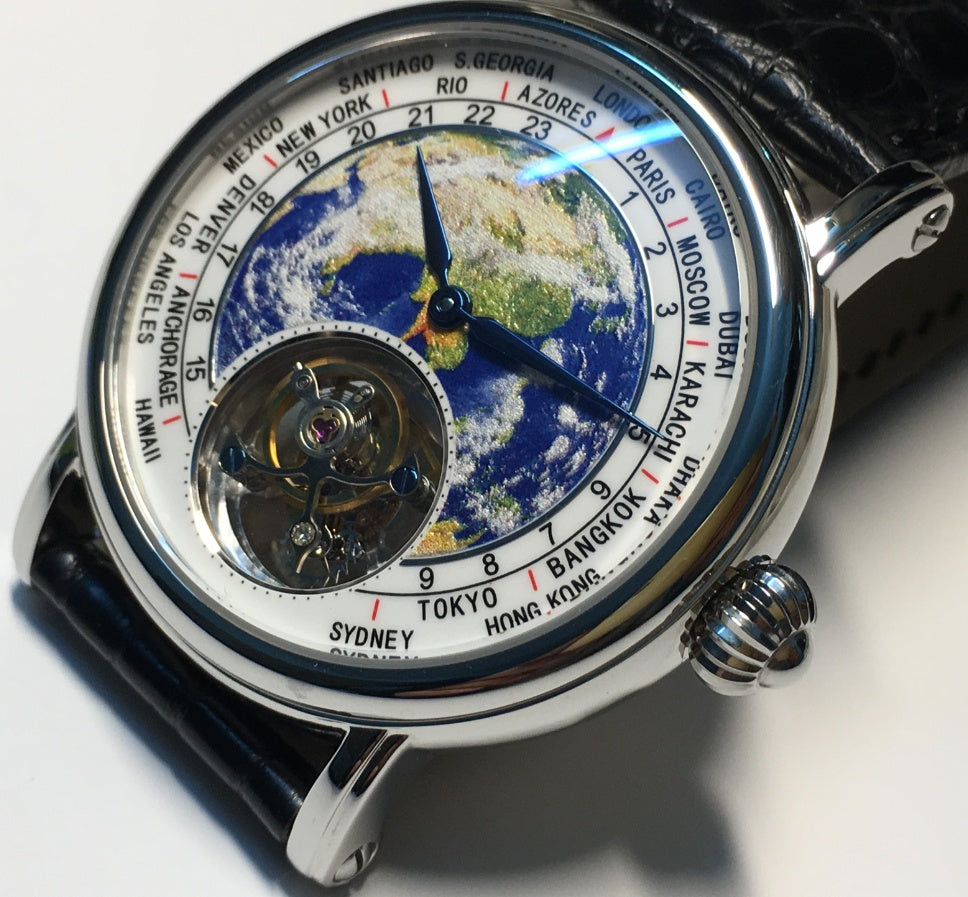 Noir Regalia Celestial Tourbillon – 3D Globe Limited Edition Luxury Watch